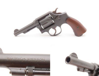 LETTERED World War II U.S. SMITH & WESSON .38 VICTORY DA Revolver C&R WW2
Shipped to the U.S. MARITIME COMMISSION in 1943