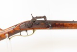 ENGRAVED Mid-1800s Antique AMERICAN Half Stock Perc. SUPERPOSED LOAD Rifle
GAME GETTING .45 Caliber Rifle with ALBANY LOCK - 4 of 21