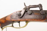 ENGRAVED Mid-1800s Antique AMERICAN Half Stock Perc. SUPERPOSED LOAD Rifle
GAME GETTING .45 Caliber Rifle with ALBANY LOCK - 6 of 21