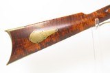 ENGRAVED Mid-1800s Antique AMERICAN Half Stock Perc. SUPERPOSED LOAD Rifle
GAME GETTING .45 Caliber Rifle with ALBANY LOCK - 5 of 21