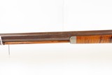 ENGRAVED Mid-1800s Antique AMERICAN Half Stock Perc. SUPERPOSED LOAD Rifle
GAME GETTING .45 Caliber Rifle with ALBANY LOCK - 17 of 21