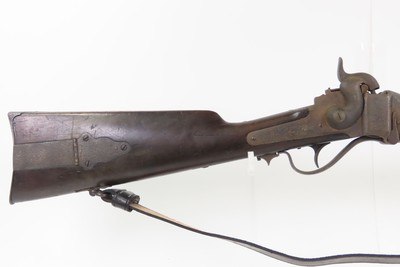 1860s CIVIL WAR /WILD WEST Antique SHARPS New Model 1859 PERCUSSION RifleU.S. MILITARY Pattern Rifle & LEATHER SLING - Image 5 of 21