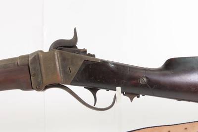 1860s CIVIL WAR /WILD WEST Antique SHARPS New Model 1859 PERCUSSION RifleU.S. MILITARY Pattern Rifle & LEATHER SLING - Image 18 of 21