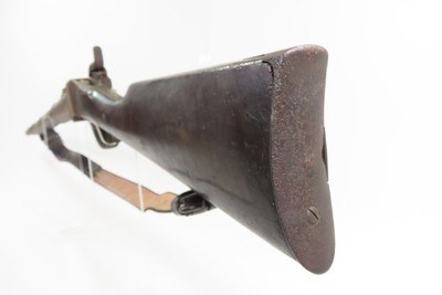 1860s CIVIL WAR /WILD WEST Antique SHARPS New Model 1859 PERCUSSION RifleU.S. MILITARY Pattern Rifle & LEATHER SLING - Image 21 of 21