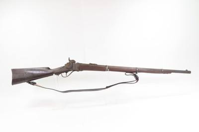 1860s CIVIL WAR /WILD WEST Antique SHARPS New Model 1859 PERCUSSION Rifle
U.S. MILITARY Pattern Rifle & LEATHER SLING