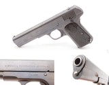 Swedish HUSQVARNA M1907 Hammerless .380 ACP Semi-Automatic PISTOL C&RPost-WORLD WAR I Colt M1903 Clone MILITARY Pistol - 1 of 19