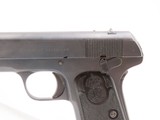Swedish HUSQVARNA M1907 Hammerless .380 ACP Semi-Automatic PISTOL C&RPost-WORLD WAR I Colt M1903 Clone MILITARY Pistol - 4 of 19
