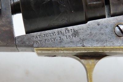 NICE Antique CIVIL WAR COLT M1862 Pocket NAVY .38 RF CONVERSION RevolverLOW THREE DIGIT SERIAL NUMBER (#310) Pocket Model - Image 6 of 21