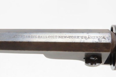 NICE Antique CIVIL WAR COLT M1862 Pocket NAVY .38 RF CONVERSION RevolverLOW THREE DIGIT SERIAL NUMBER (#310) Pocket Model - Image 10 of 21
