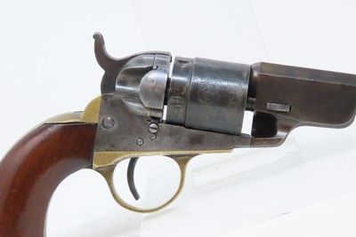 NICE Antique CIVIL WAR COLT M1862 Pocket NAVY .38 RF CONVERSION RevolverLOW THREE DIGIT SERIAL NUMBER (#310) Pocket Model - Image 20 of 21