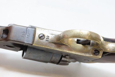 NICE Antique CIVIL WAR COLT M1862 Pocket NAVY .38 RF CONVERSION RevolverLOW THREE DIGIT SERIAL NUMBER (#310) Pocket Model - Image 15 of 21