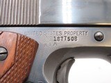1944 mfr. World War II U.S. PROPERTY REMINGTON-RAND M1911A1 ARMY Pistol C&R UNITED STATES ARMY Model Chambered in .45 ACP - 14 of 19