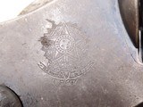 Smith & Wesson BRAZILIAN CONTRACT M1917 .45 ACP Double Action C&R Revolver
BRAZILIAN CREST on Side Plate above “1937” Date - 17 of 21
