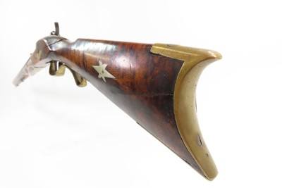 1850s Antique SUPERPOSED LOAD Two Shot PERCUSSION Homestead/Hunting RifleSINGLE BARREL with TWO SEPARATE IGNITION CHAMBERS - Image 21 of 21