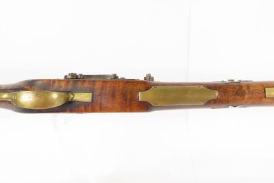 1850s Antique SUPERPOSED LOAD Two Shot PERCUSSION Homestead/Hunting RifleSINGLE BARREL with TWO SEPARATE IGNITION CHAMBERS - Image 9 of 21