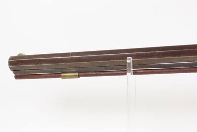 1850s Antique SUPERPOSED LOAD Two Shot PERCUSSION Homestead/Hunting RifleSINGLE BARREL with TWO SEPARATE IGNITION CHAMBERS - Image 16 of 21