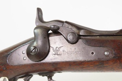 1888 mfg. Antique U.S. SPRINGFIELD M1884 TRAPDOOR .45-70 Rifle INDIAN WARSSingle Shot U.S. MILITARY Rifle WESTWARD EXPANSION - Image 6 of 25