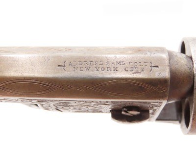 NICELY ENGRAVED Pre-CIVIL WAR Antique COLT M1849 Percussion POCKET Revolver ANTEBELLUM Wild West SIX-SHOOTER Made In 1857 - Image 13 of 22