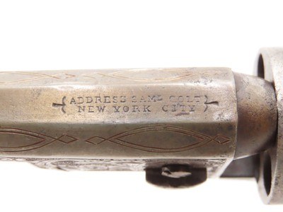 NICELY ENGRAVED Pre-CIVIL WAR Antique COLT M1849 Percussion POCKET Revolver ANTEBELLUM Wild West SIX-SHOOTER Made In 1857 - Image 8 of 22
