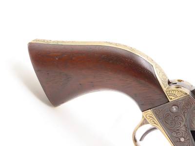 NICELY ENGRAVED Pre-CIVIL WAR Antique COLT M1849 Percussion POCKET Revolver ANTEBELLUM Wild West SIX-SHOOTER Made In 1857 - Image 20 of 22