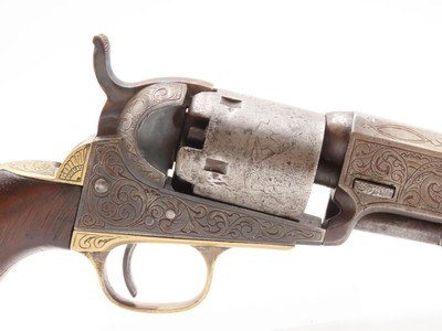 NICELY ENGRAVED Pre-CIVIL WAR Antique COLT M1849 Percussion POCKET Revolver ANTEBELLUM Wild West SIX-SHOOTER Made In 1857 - Image 21 of 22