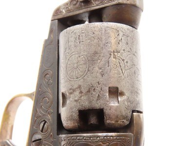 NICELY ENGRAVED Pre-CIVIL WAR Antique COLT M1849 Percussion POCKET Revolver ANTEBELLUM Wild West SIX-SHOOTER Made In 1857 - Image 10 of 22