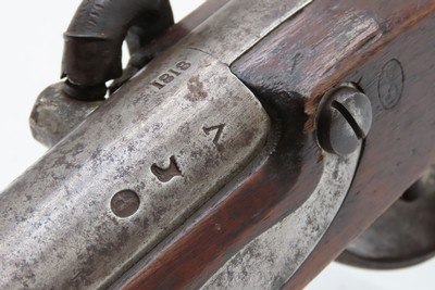RARE Antique U.S. SPRINGFIELD M1817 Pistol with DETACHABLE SHOULDER STOCKDESIREABLE! 1 of ONLY 1,000 Made & DATED 1818 - Image 24 of 25