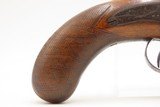 CASED PAIR of ENGRAVED Antique WHEELER & SON of London PERCUSSION Pistols
1830s-40s ENGLISH SELF DEFENSE Handguns - 7 of 25