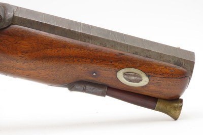 CASED PAIR of ENGRAVED Antique WHEELER & SON of London PERCUSSION Pistols1830s-40s ENGLISH SELF DEFENSE Handguns - Image 5 of 25