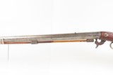 NEW HAMPSHIRE Made D.H. HILLIARD .52 Underhammer Percussion FRONTIER Rifle SILVER INLAID New England HOMESTEAD/HUNTING Rifle - 15 of 19