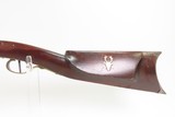 NEW HAMPSHIRE Made D.H. HILLIARD .52 Underhammer Percussion FRONTIER Rifle SILVER INLAID New England HOMESTEAD/HUNTING Rifle - 16 of 19