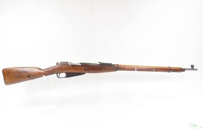 1943 Mfg. WORLD WAR II Soviet IZHEVSK ARSENAL Mosin-Nagant M91/30 C&R Rifle 1938 Dated Russian Military Bolt Action INFANTRY RIFLE