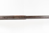Mid-1800s Antique AMERICAN Half Stock Percussion HOMESTEAD/HUNTING Rifle
GAME GETTING .43 Caliber Rifle with GOLCHER LOCK - 12 of 21