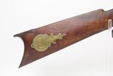 Mid-1800s Antique AMERICAN Half Stock Percussion HOMESTEAD/HUNTING Rifle
GAME GETTING .43 Caliber Rifle with GOLCHER LOCK - 5 of 21