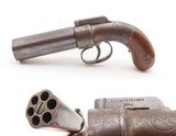 GOLD RUSH Era ALLEN & THURBER Antique WORCHESTER Period PEPPERBOX Revolver
ENGRAVED First DA Revolving Percussion Pistol - 16 of 16