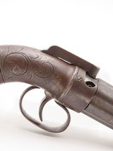GOLD RUSH Era ALLEN & THURBER Antique WORCHESTER Period PEPPERBOX Revolver
ENGRAVED First DA Revolving Percussion Pistol - 14 of 16