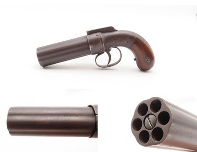 GOLD RUSH Era ALLEN & THURBER Antique WORCHESTER Period PEPPERBOX Revolver
First American Double Action Revolving Percussion Pistol