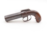 GOLD RUSH Era ALLEN & THURBER Antique WORCHESTER Period PEPPERBOX Revolver
ENGRAVED First DA Revolving Percussion Pistol - 2 of 15