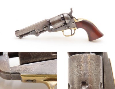 HANDY Post-CIVIL WAR / WILD WEST Antique COLT M1849 Percussion .31 POCKET
1869 Manufactured FRONTIER SIX-SHOOTER Revolver