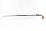 Antique ENGRAVED .52 Percussion SHEATHING CANE GUN w/BRASS TIP Tampion Plug Common Accessory of the VICTORIAN GENTLEMAN - 12 of 21