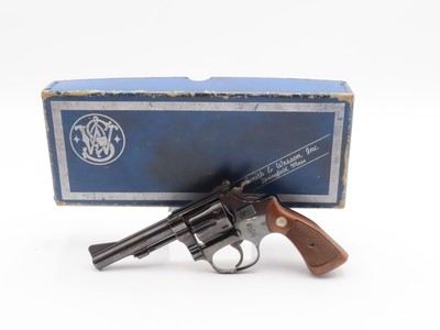 SMITH & WESSON Model 34 .22 RF DOUBLE ACTION Top Break Revolver C&R w/BOX
Smith & Wesson’s 6-Shot “Kit Gun” FACTORY BOXED
