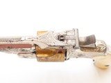 PERIOD NEW YORK ENGRAVED Antique Smith & Wesson .32 DA Revolver PEARL GRIPS Beautiful NICKEL and GOLD PLATED Self Defense Gun - 8 of 16