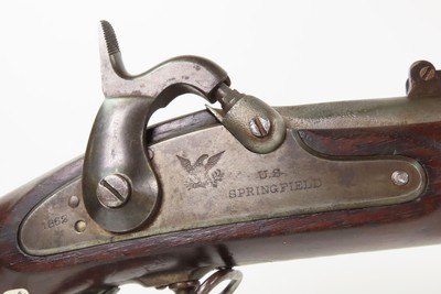 NEW JERSEY Antique CIVIL WAR Springfield U.S. M1863 Percussion RIFLE-MUSKET UNION “EVERYMAN’S RIFLE” Primary Infantry Weapon - Image 8 of 25