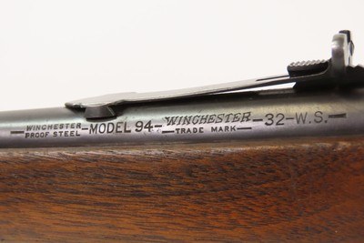 1940 mfg. WINCHESTER M94 Lever Action Carbine .32 WINCHESTER SPECIAL C&RPre-WORLD WAR II ERA Hunting/Sporting REPEATER - Image 19 of 21