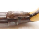 ENGRAVED Antique ALLEN & THURBER Bar Hammer IVORY GRIP Pepperbox BELLY GUN
First American Double Action Revolving Pistol - 3 of 17