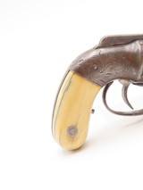 ENGRAVED Antique ALLEN & THURBER Bar Hammer IVORY GRIP Pepperbox BELLY GUN
First American Double Action Revolving Pistol - 15 of 17
