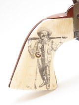 .44 SPECIAL COLT Single Action Army SAA C&R SCRIMSHAW IVORY Nice FIRST GENERATION Colt 6-Shooter - 2 of 19