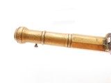 ENGRAVED Antique EUROPEAN Light FLINTLOCK Brass Pocket Pistol SNAP BAYONET
CANNON BARREL Concealed Carry SELF DEFENSE Handgun - 9 of 18