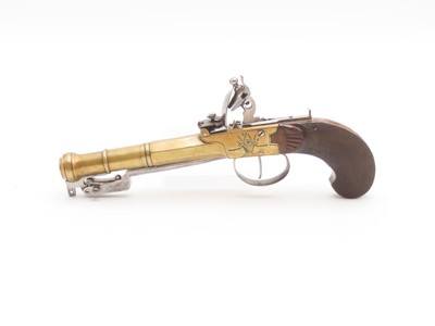 ENGRAVED Antique EUROPEAN Light FLINTLOCK Brass Pocket Pistol SNAP BAYONET
CANNON BARREL Concealed Carry SELF DEFENSE Handgun