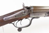 IRISH MAKER Antique ENGRAVED 12 g. CALDERWOOD Double Barrel Hammer Shotgun
DUBLIN, IRELAND Fowling Piece with CHECKERED STOCK - 7 of 22